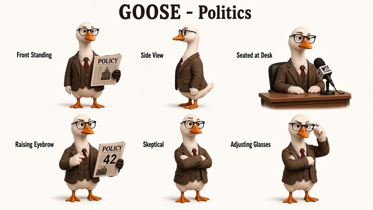 Goose pose sheet